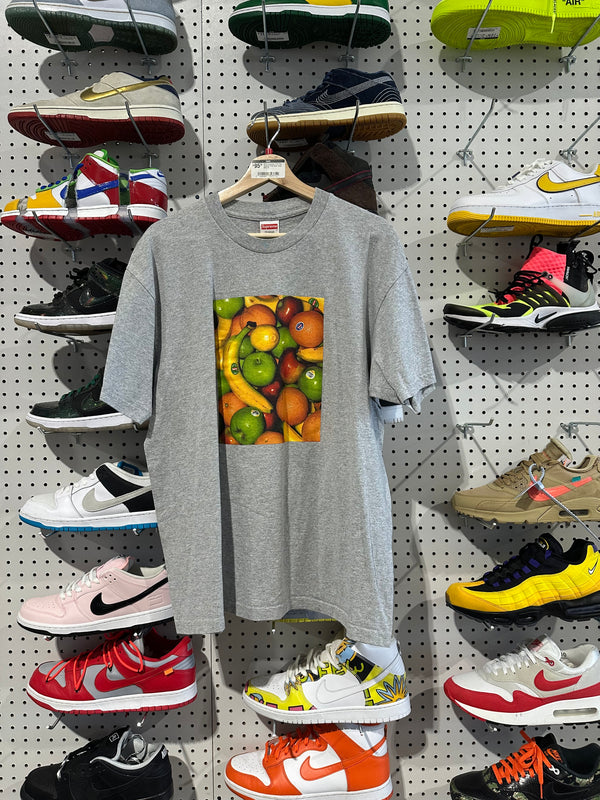 NEW Supreme Fruit Tee - Heather Grey Size Large
