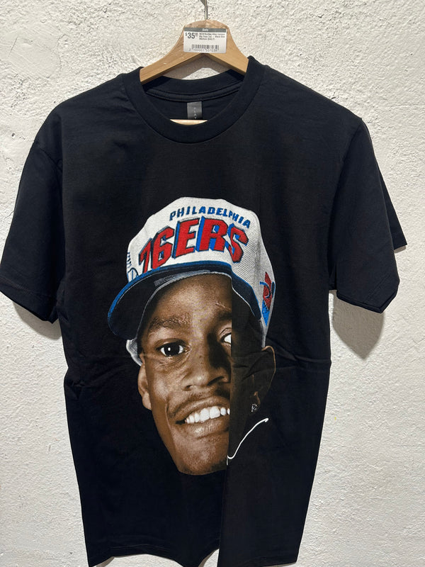 NEW Bootleg Allen Iverson Big Face Tee - Black