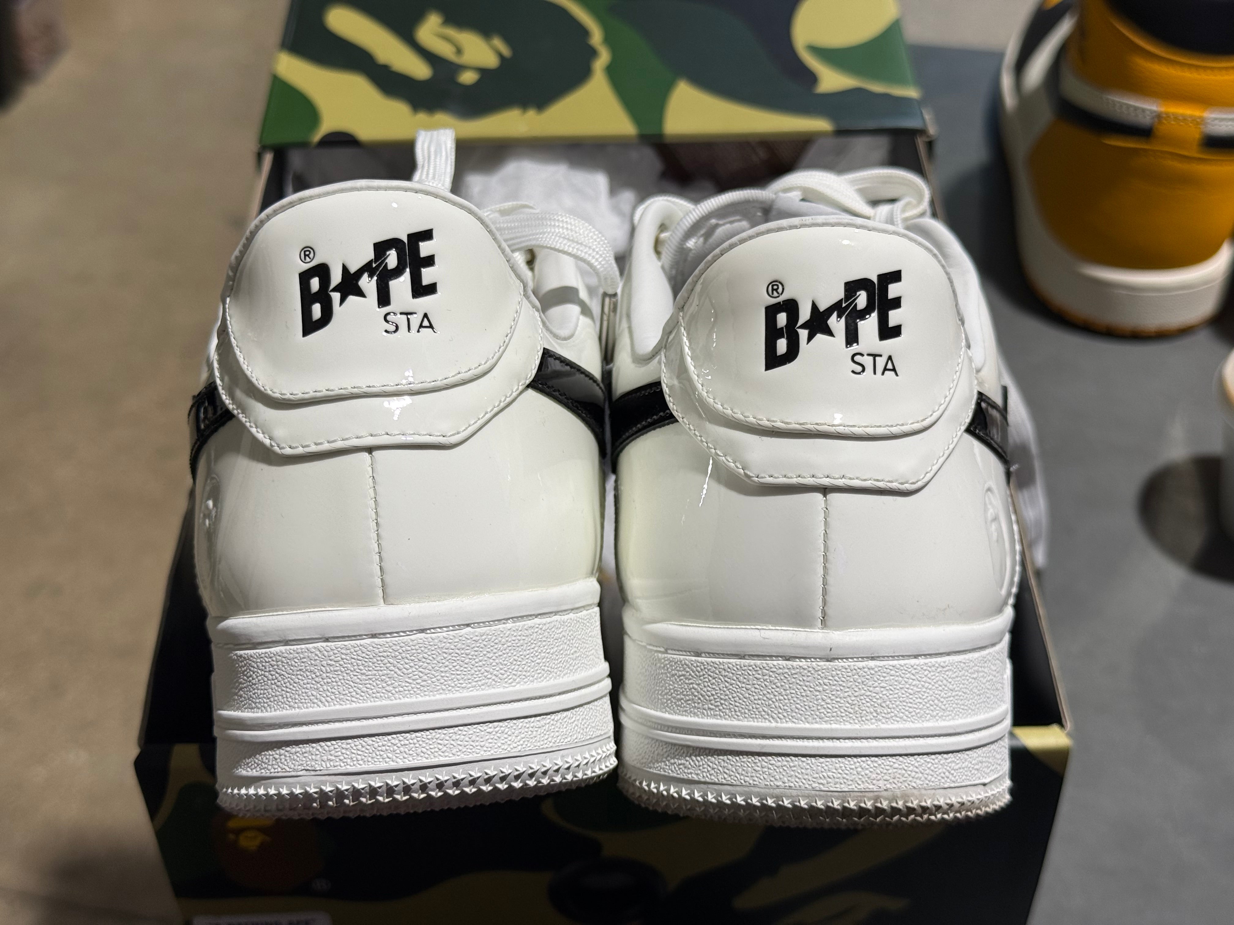 A Bathing Ape Bape Sta #2 - White Patent Size 11