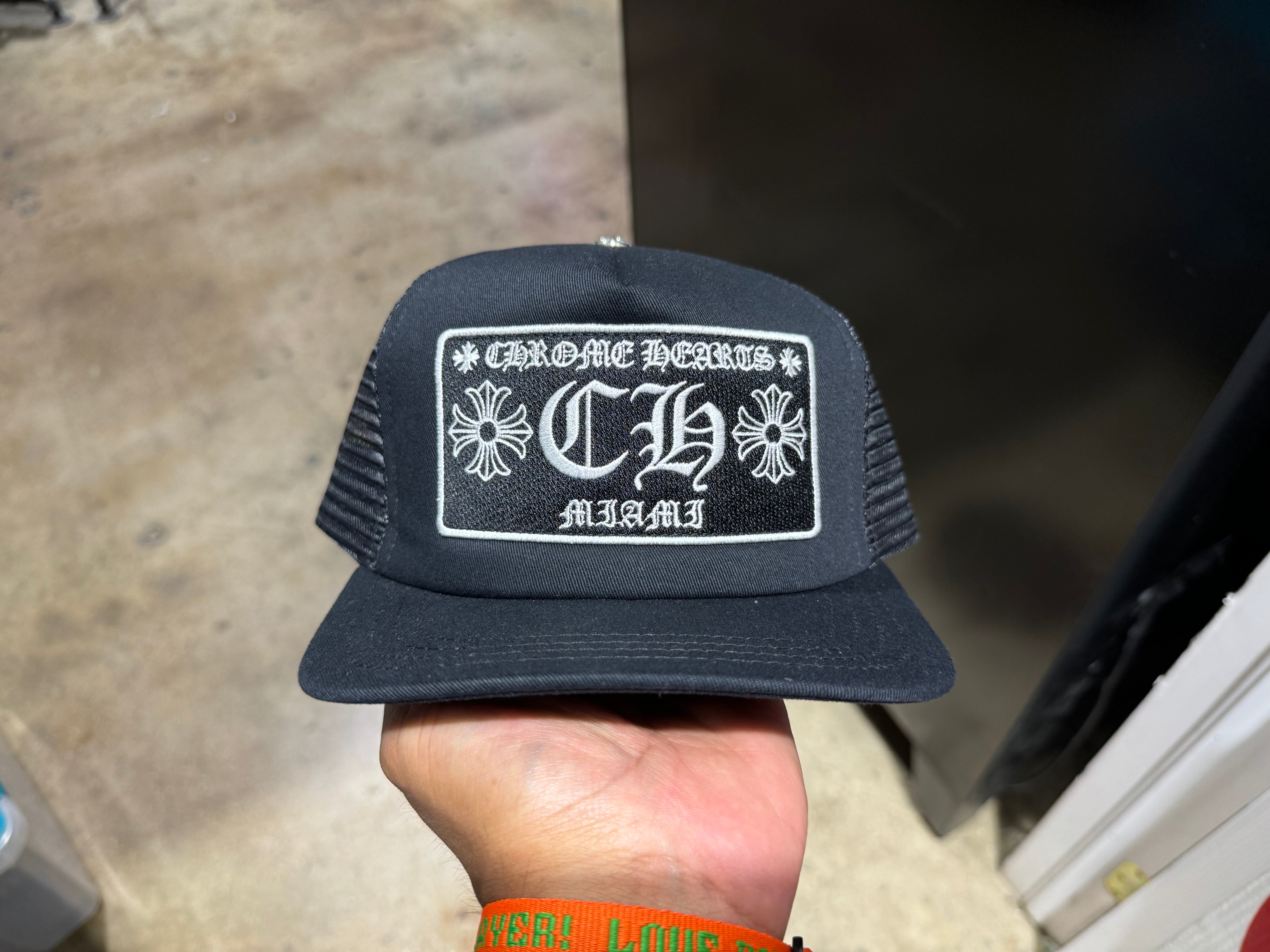 NEW Chrome Hearts Miami Trucker - Black