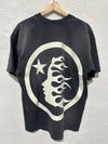NEW Hellstar Classic Logo Tee - Washed Black