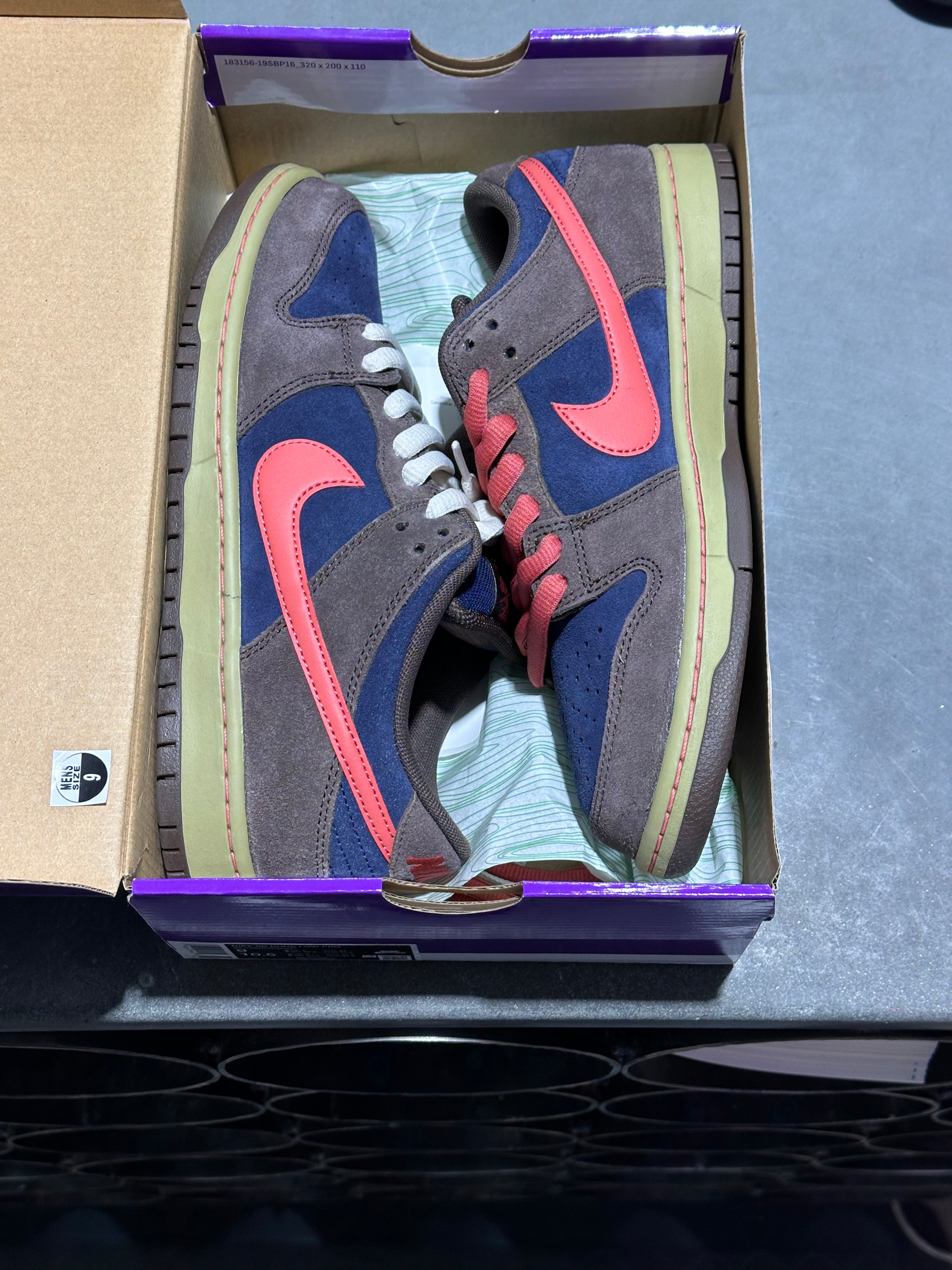 Nike SB Dunk Low Pro Baroque Brown Adobe - Size 9