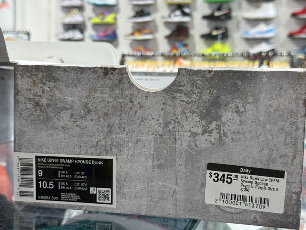 Nike Dunk Low CPFM Swamp Sponge - Psychic Purple Size 9