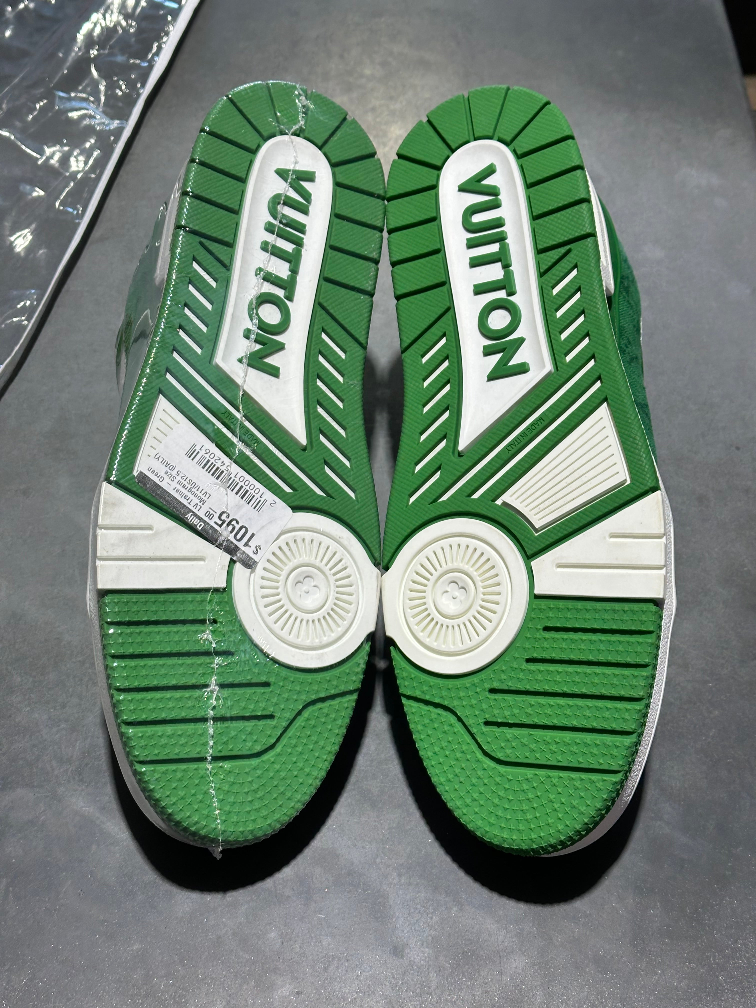 LV Trainer - Green Monogram Size LV11/US12.5