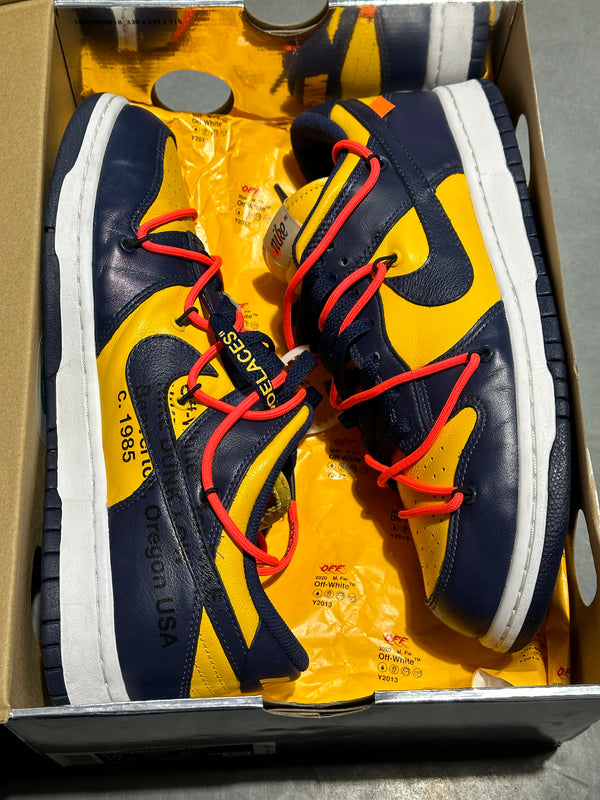 Nike Dunk Low LTHR / OW - Michigan Size 10