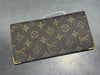 VTG Louis Vuitton Brazza Checkbook Bifold Wallet - Brown Monogram