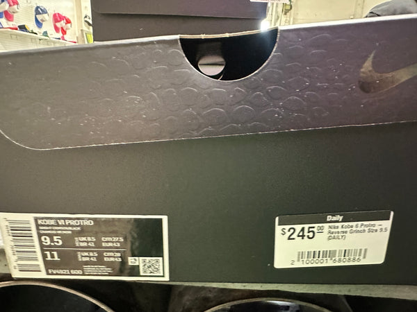 Nike Kobe 6 Protro - Reverse Grinch Size 9.5