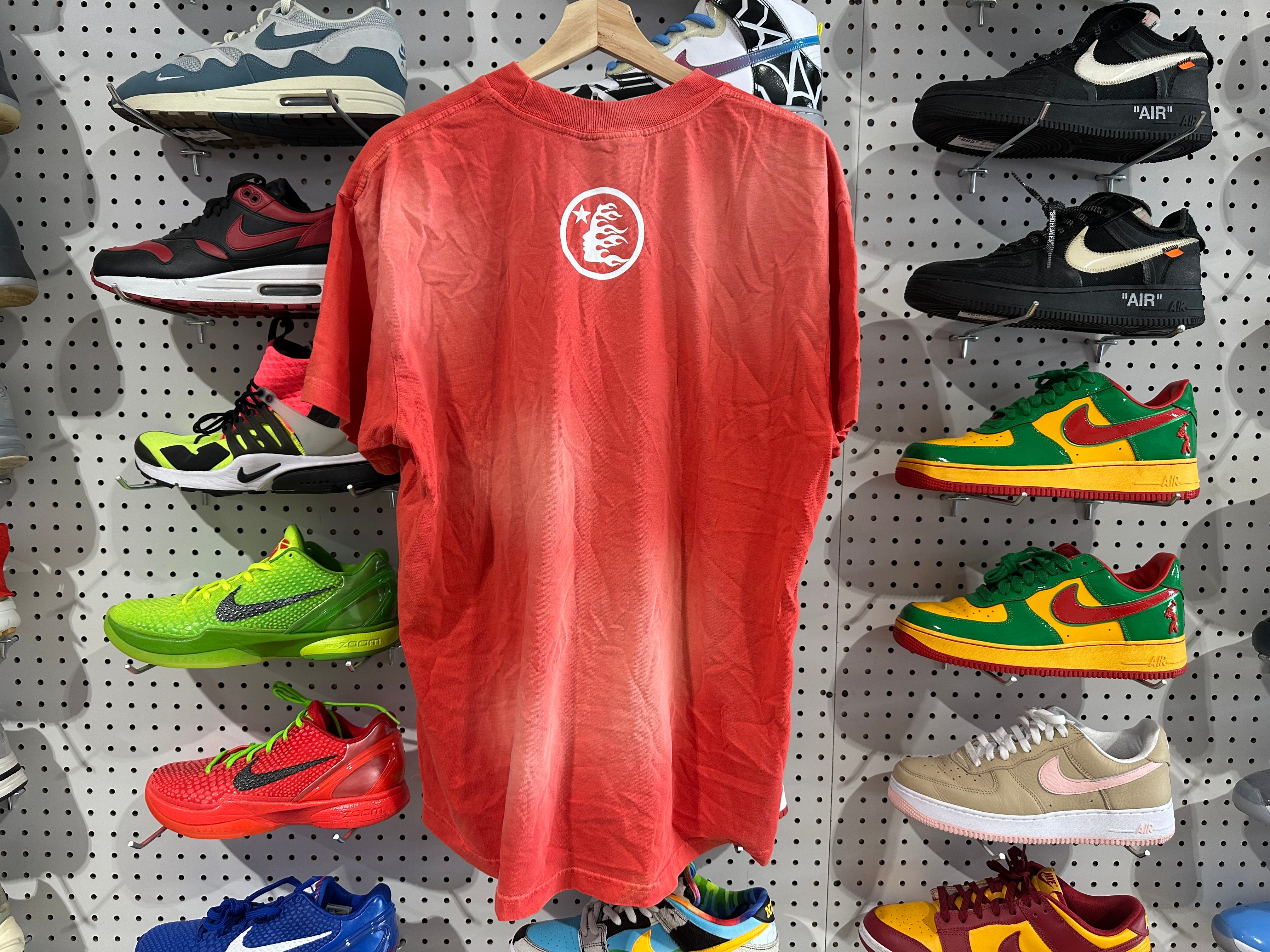 NEW Hellstar Box Logo Tee - Red Size Large