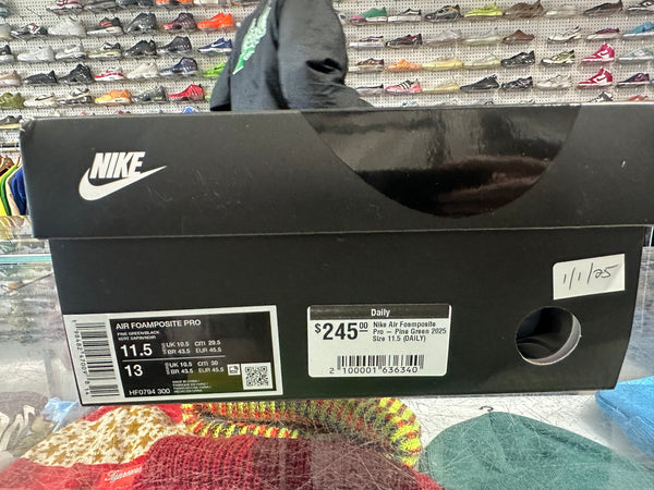 Nike Air Foamposite Pro - Pine Green 2025 Size 11.5