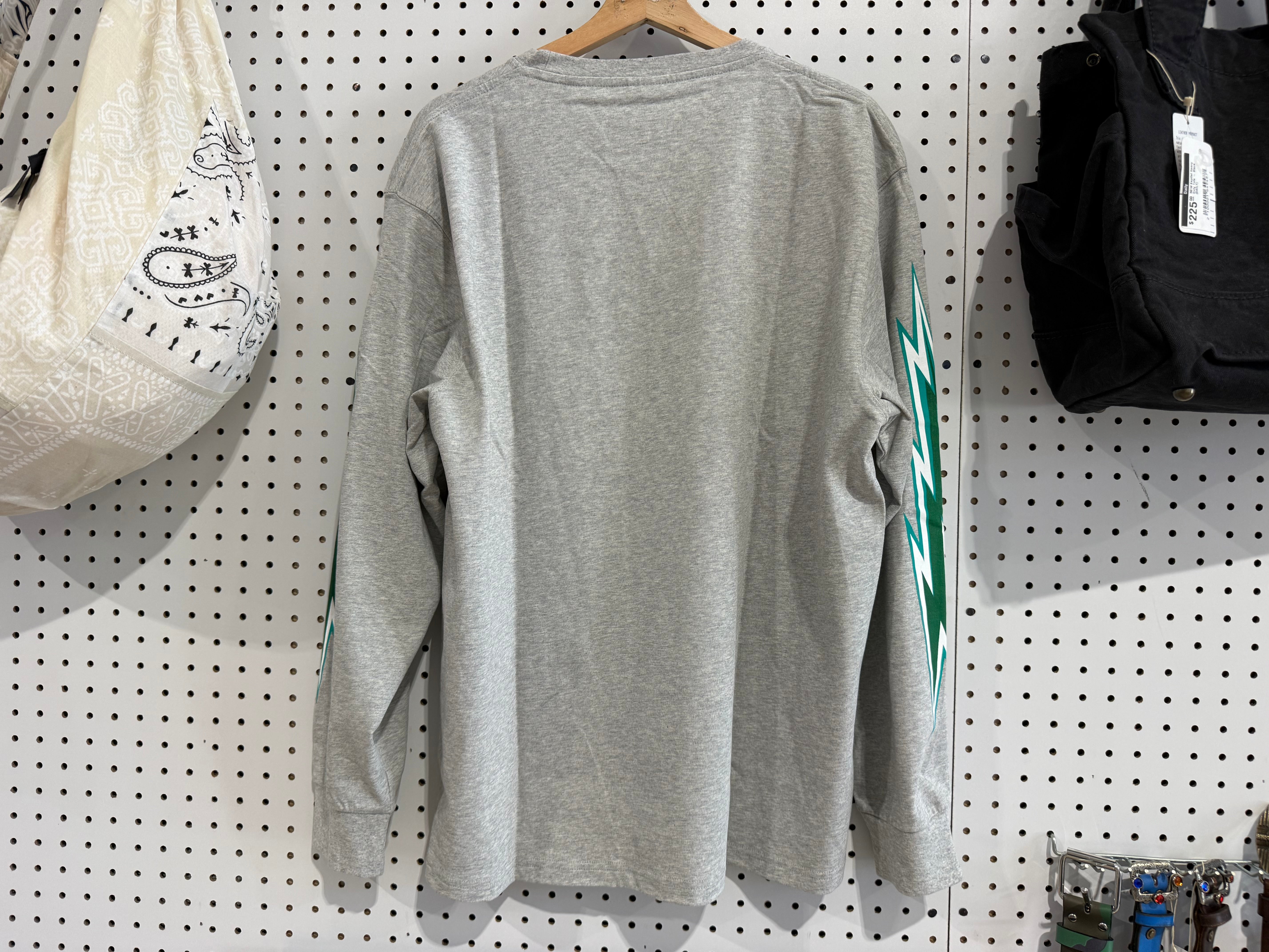 NEW Eric Emanuel Longsleeve Tee - Grey Size Large