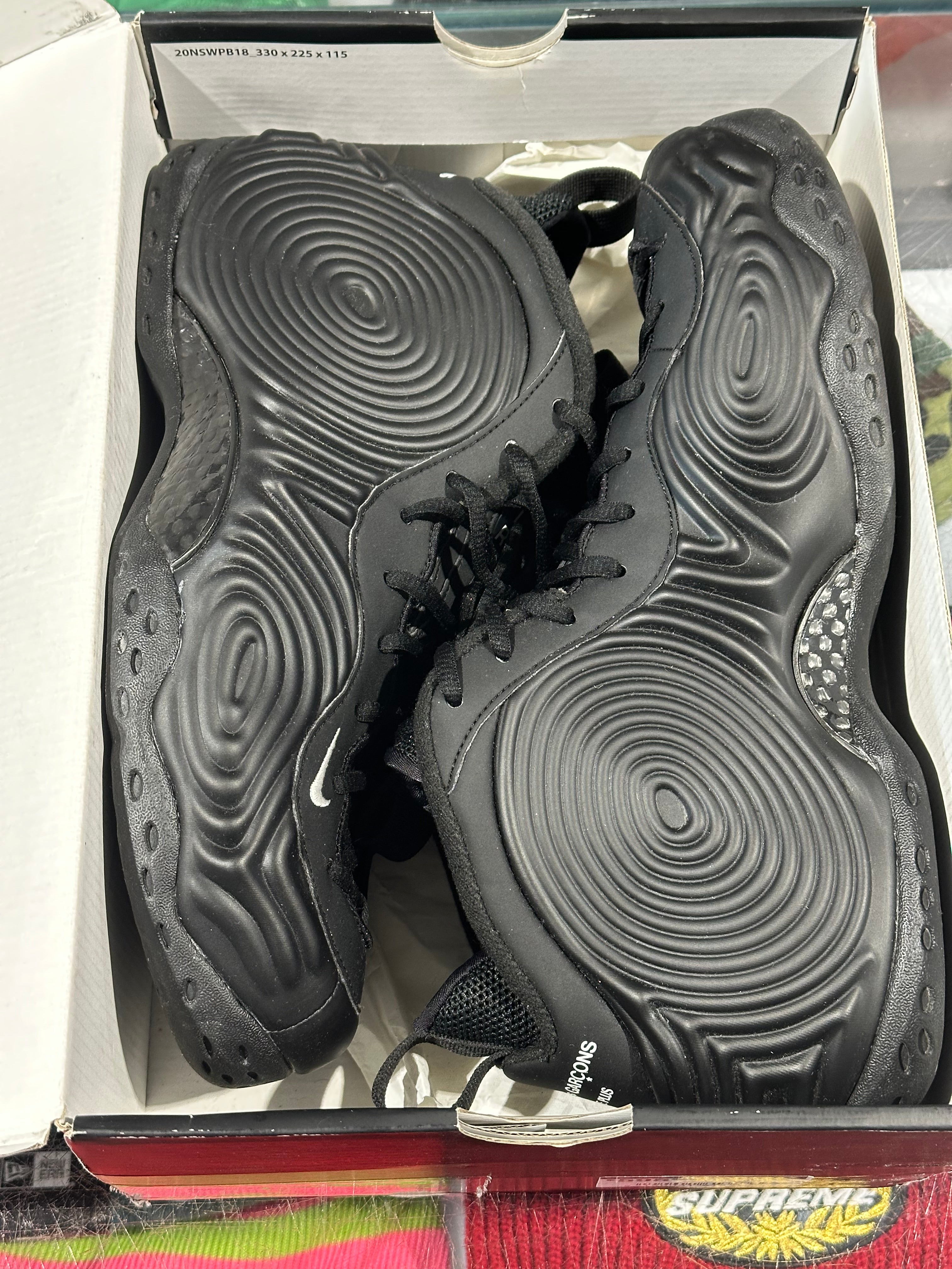 Nike Air Foamposite One SP / CDG - Black Size 11