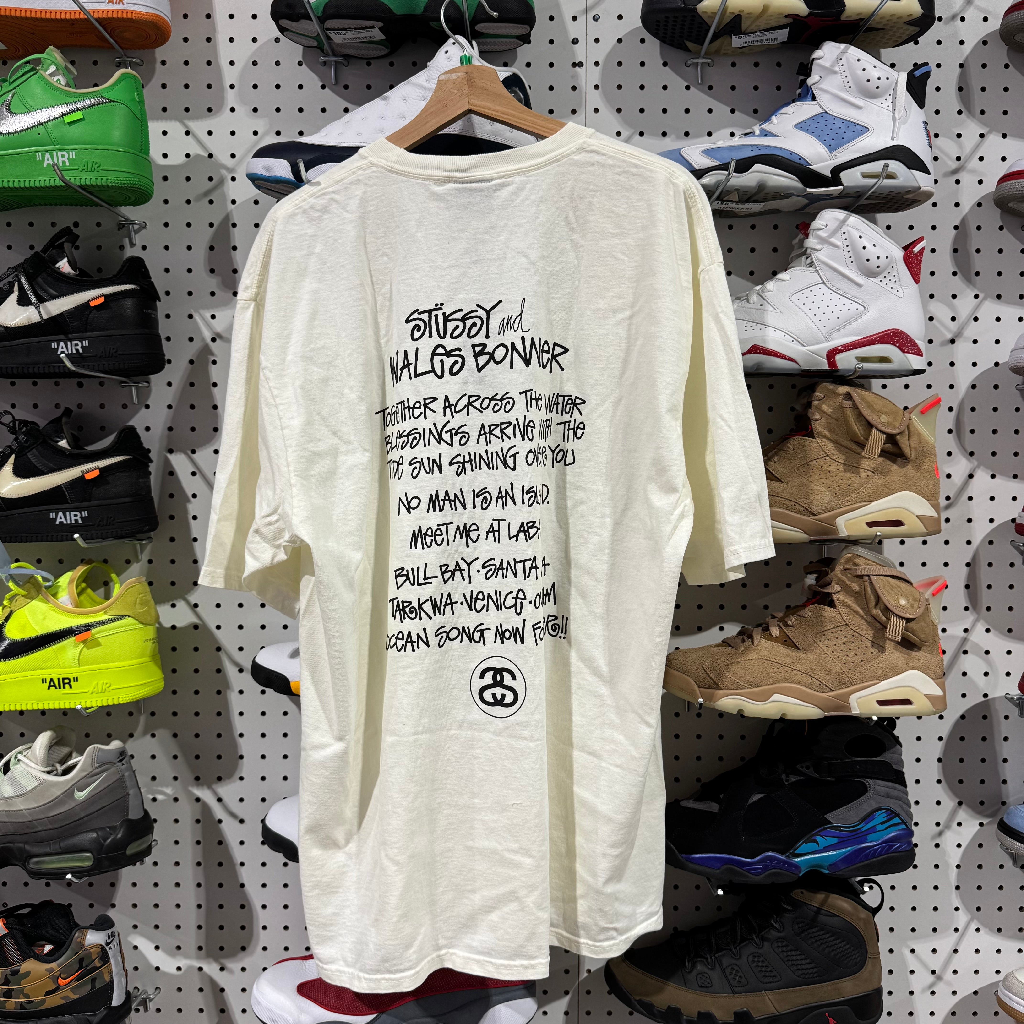 NEW Stussy x Wales Bonner Tee - Ivory Size XL