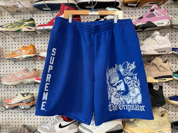 USED Supreme x DJ Screw Shorts - Blue Size XXL