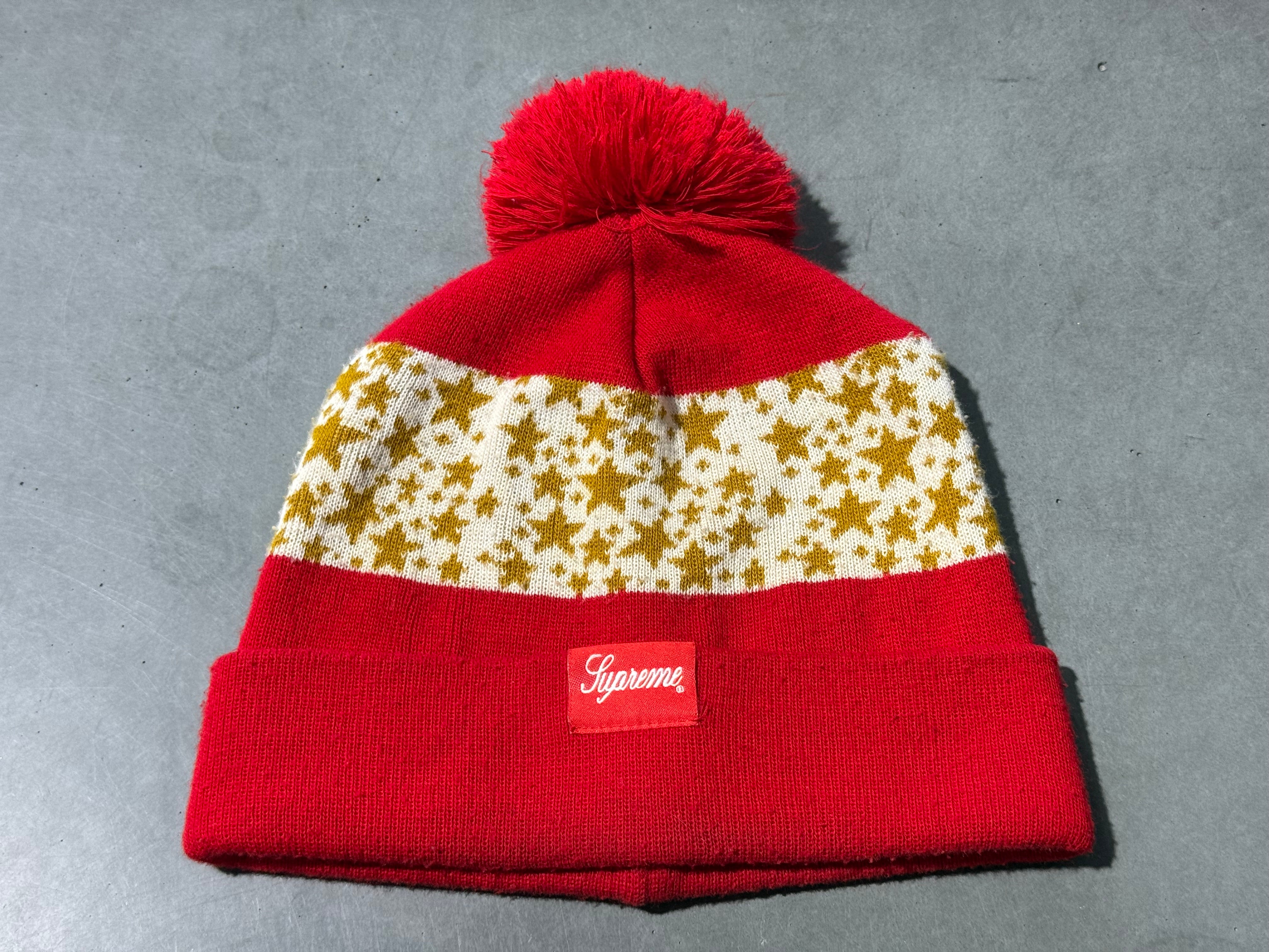 USED Supreme 2003 Stars Beanie - Red