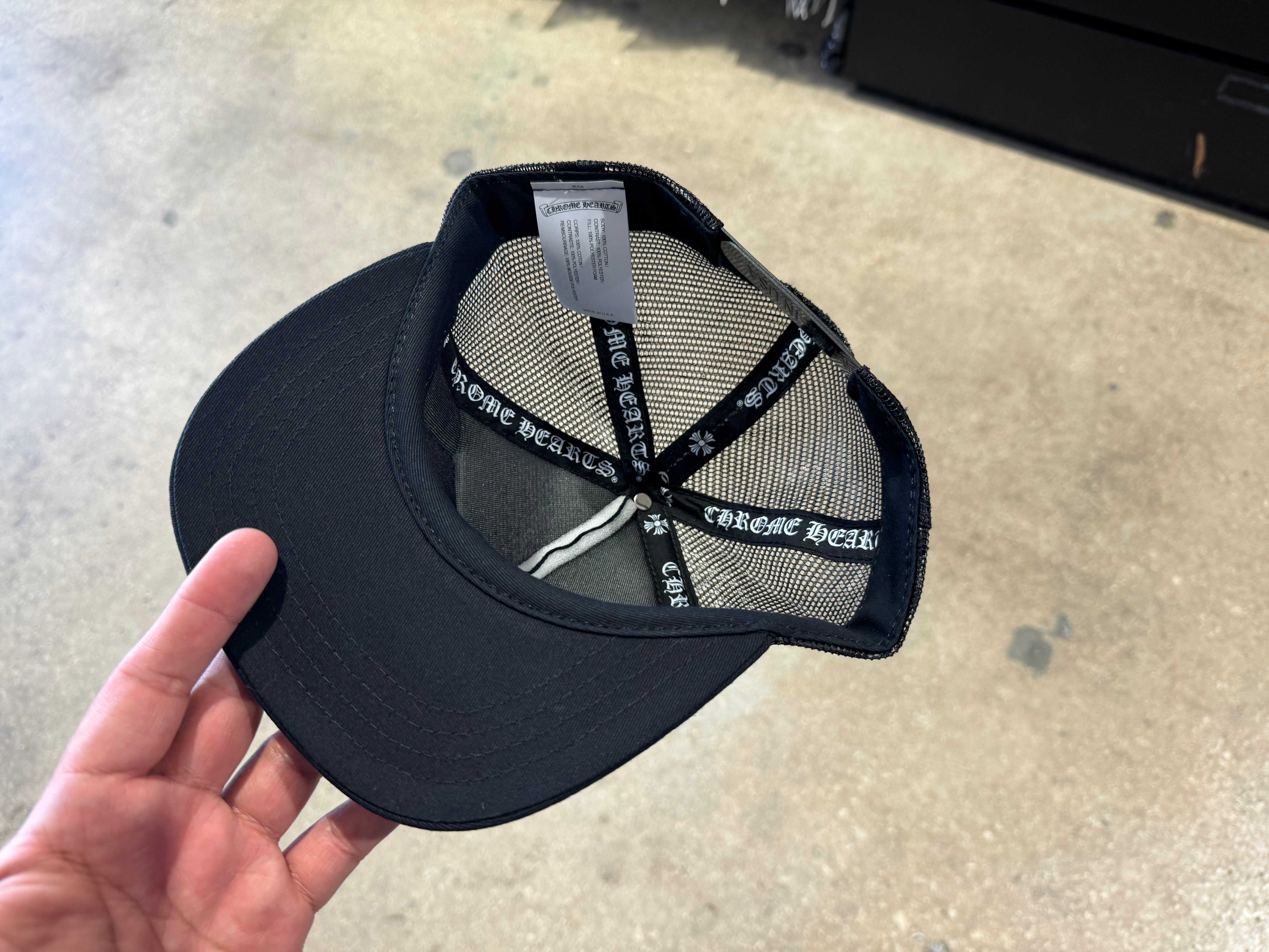 NEW Chrome Hearts Hollywood Trucker - Black/Black