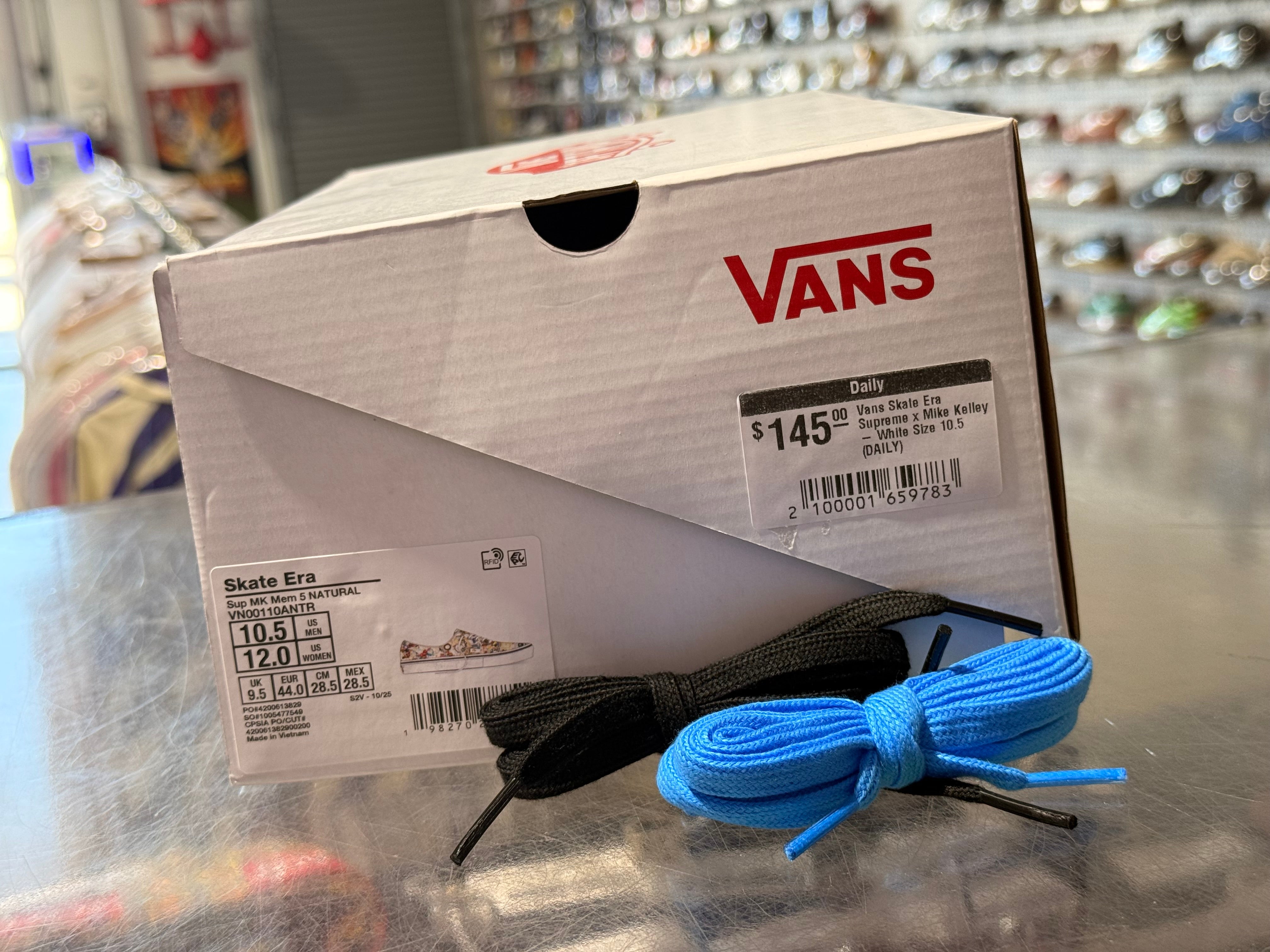 Vans Skate Era Supreme x Mike Kelley - White Size 10.5