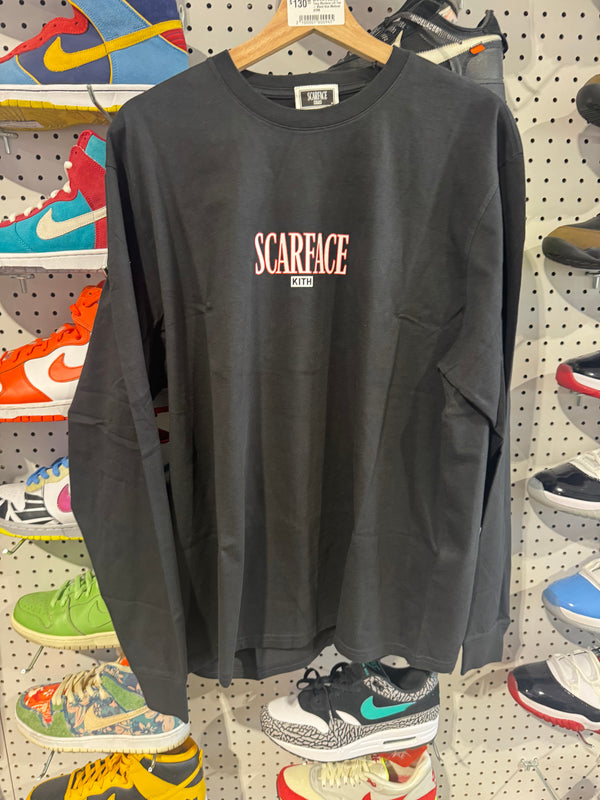 NEW Kith x Scarface Tony Montana L/S Tee - Black Size Medium