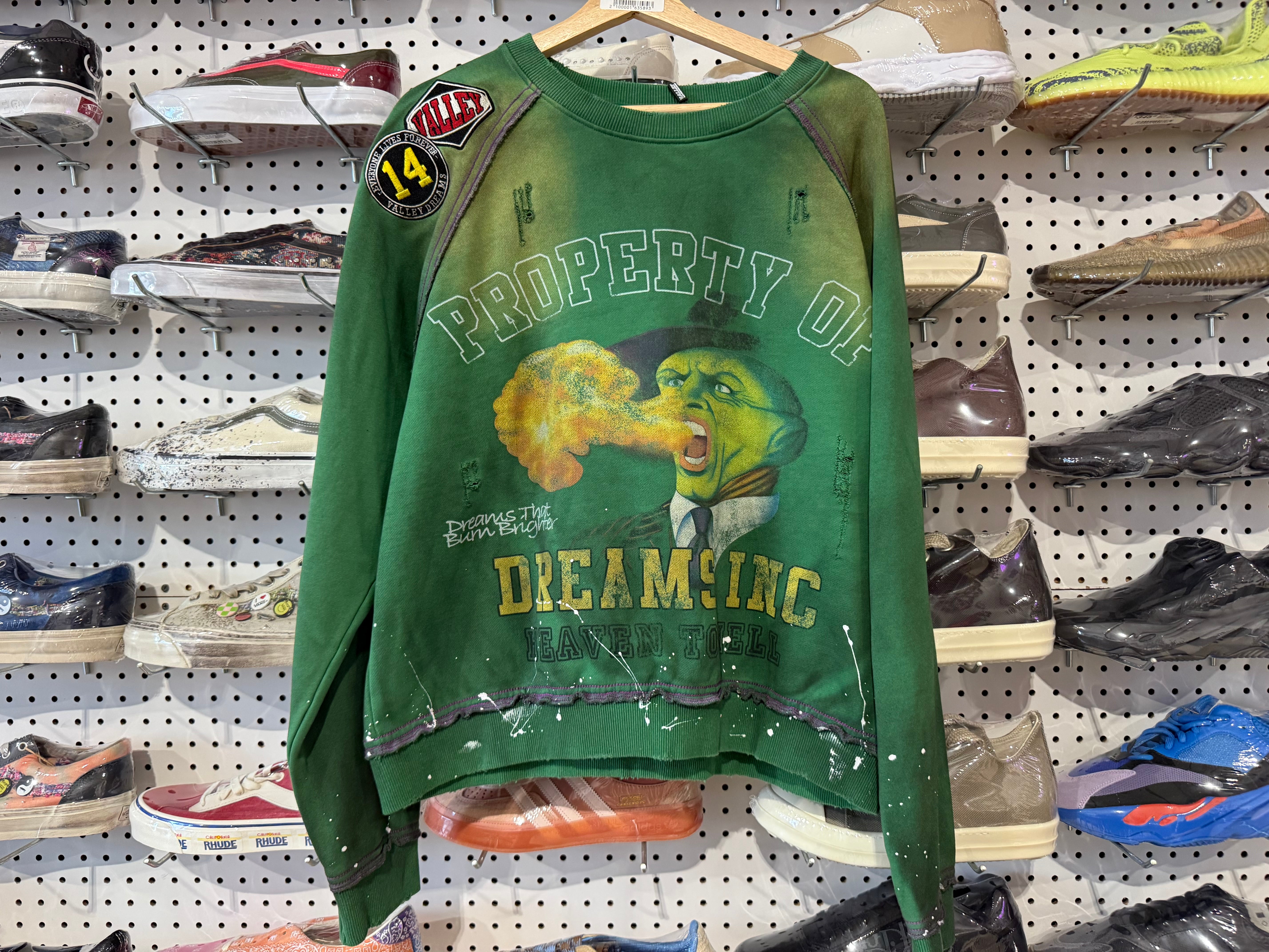 NEW Vale Hot Breathe Crewneck - Green Size Large