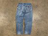 USED Distressed Carhartt Denim Jeans - Light Wash Size 34x30