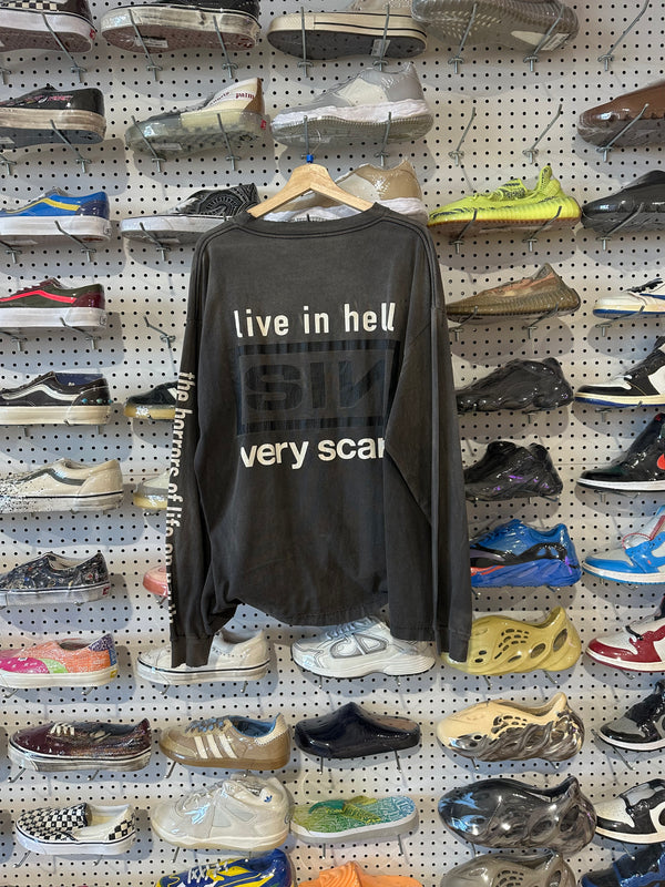 NEW Saint Michael SIN L/S Tee - Grey Size XXL
