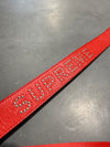 CLEAN SS18 Supreme Studded Logo Belt - Red Size 32