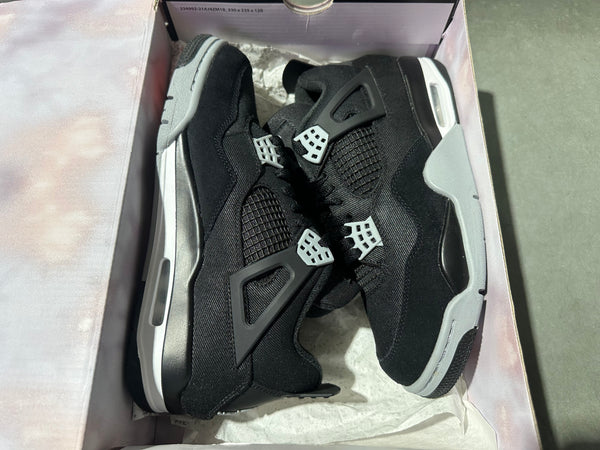 Air Jordan 4 Retro SE - Black Canvas Size 8.5