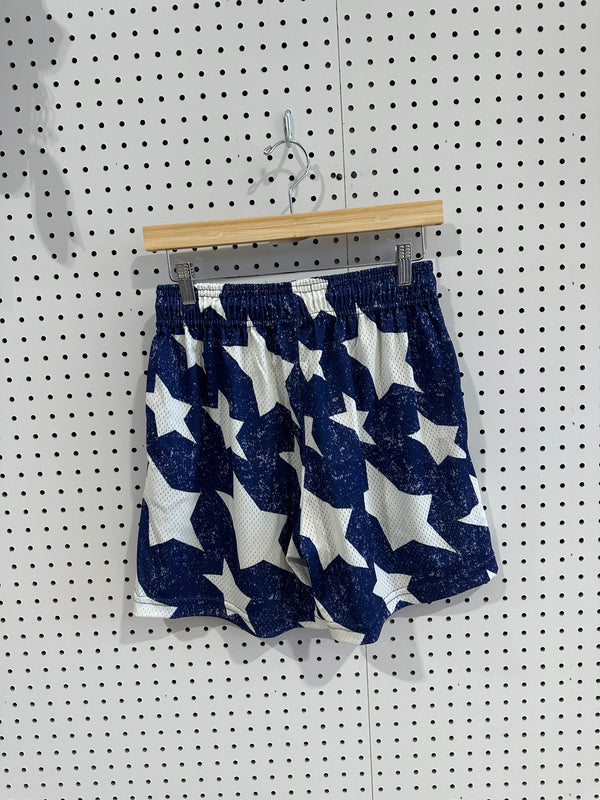 USED Eric Emanuel EE USA Shorts - Blue Size Medium
