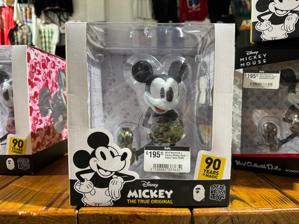 NEW Bearbrick x Disney Bape Mickey Vinyl - Green Camo