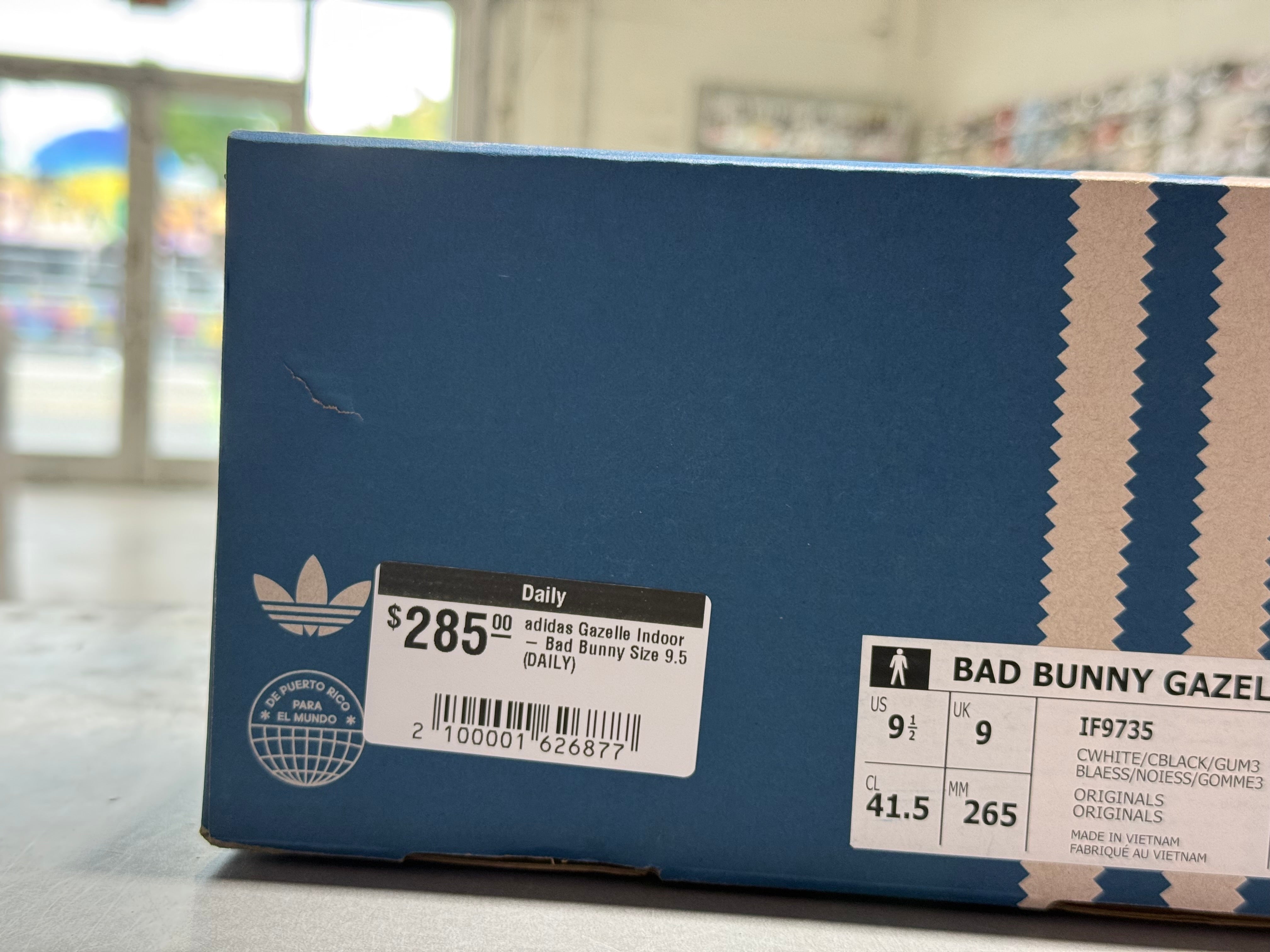 adidas Gazelle Indoor - Bad Bunny Size 9.5