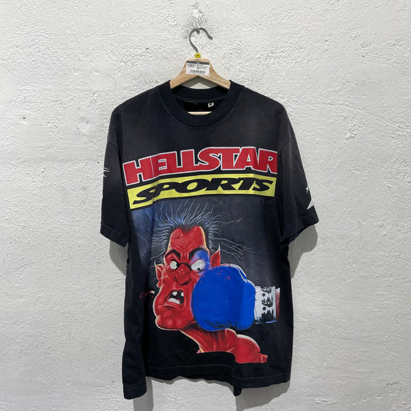 NEW Hellstar Knock-Out T-shirt - Black Size Medium