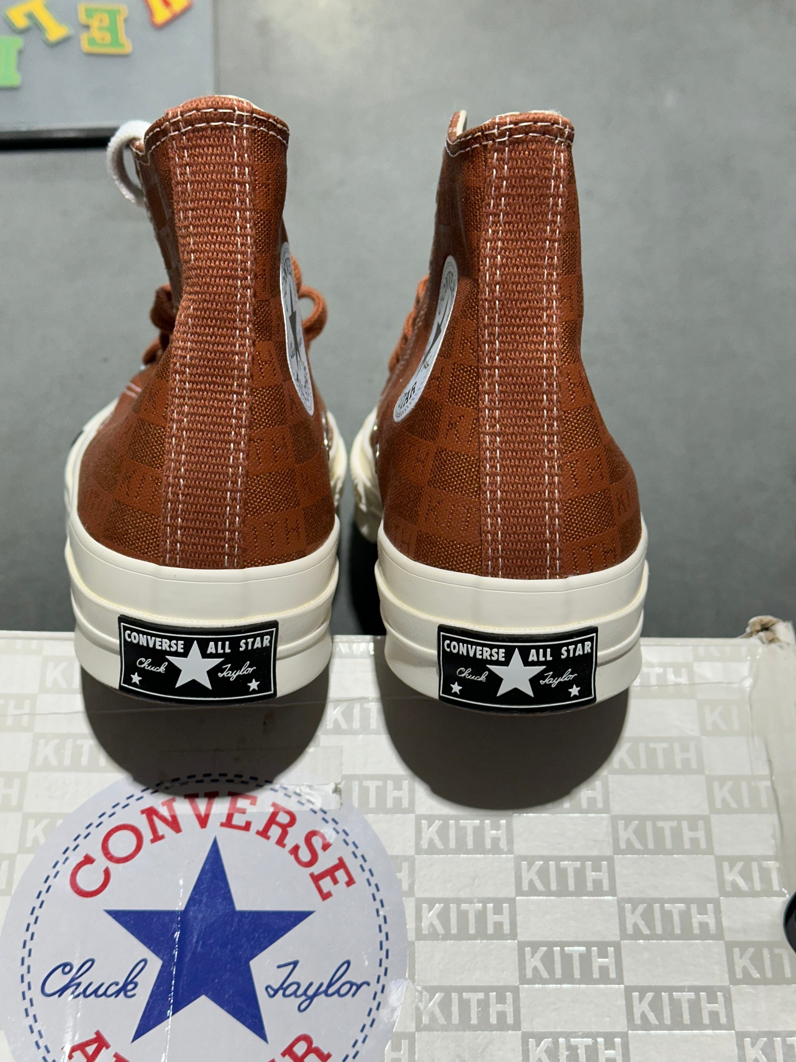 Converse x Kith Chuck 70 High - Gingerbread Monogram Size 5