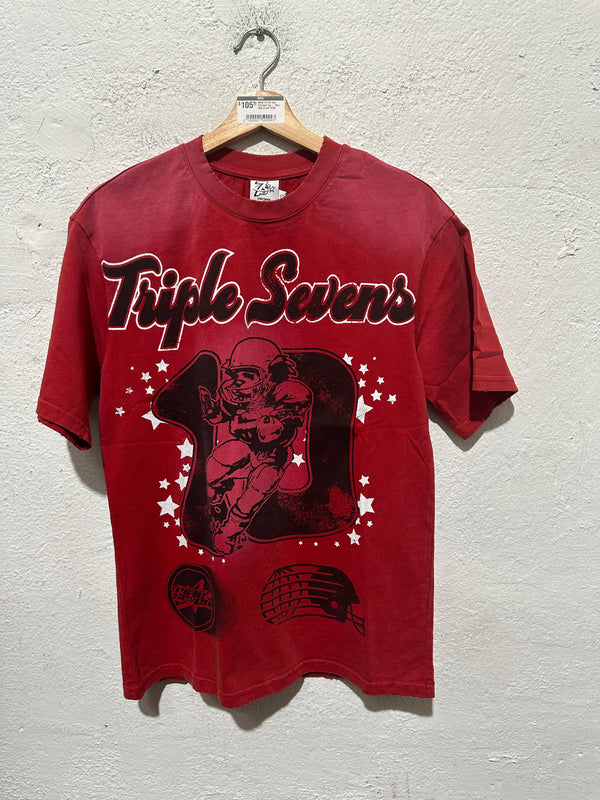 NEW 777 Triple Sevens All Star Football Tee - Red