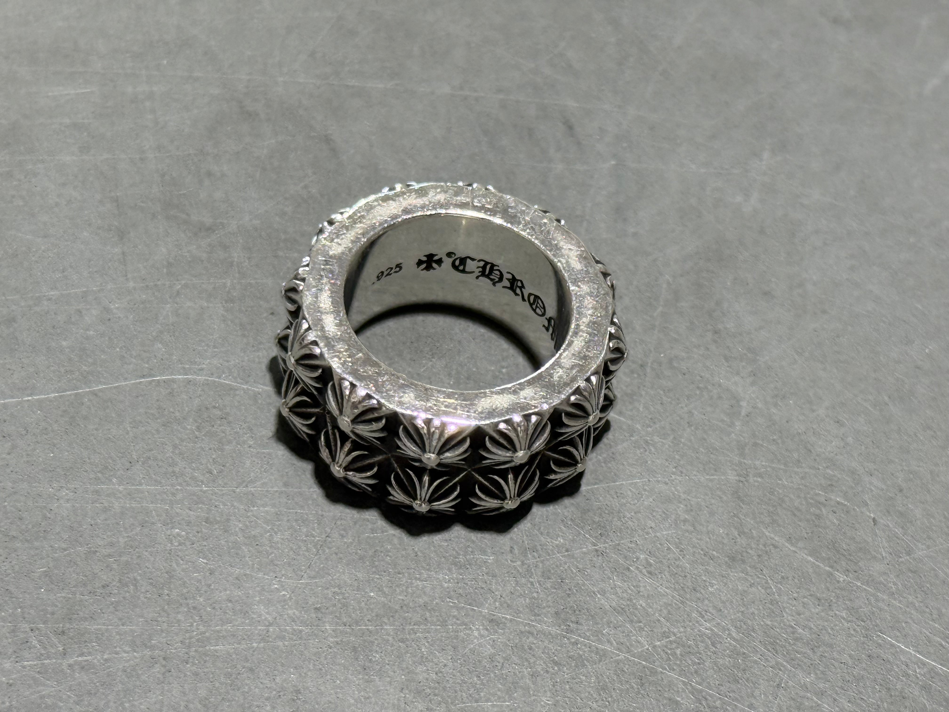 USED Chrome Hearts Pete Punk Double Ring Size 7.5