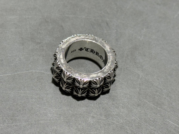 USED Chrome Hearts Pete Punk Double Ring Size 7.5