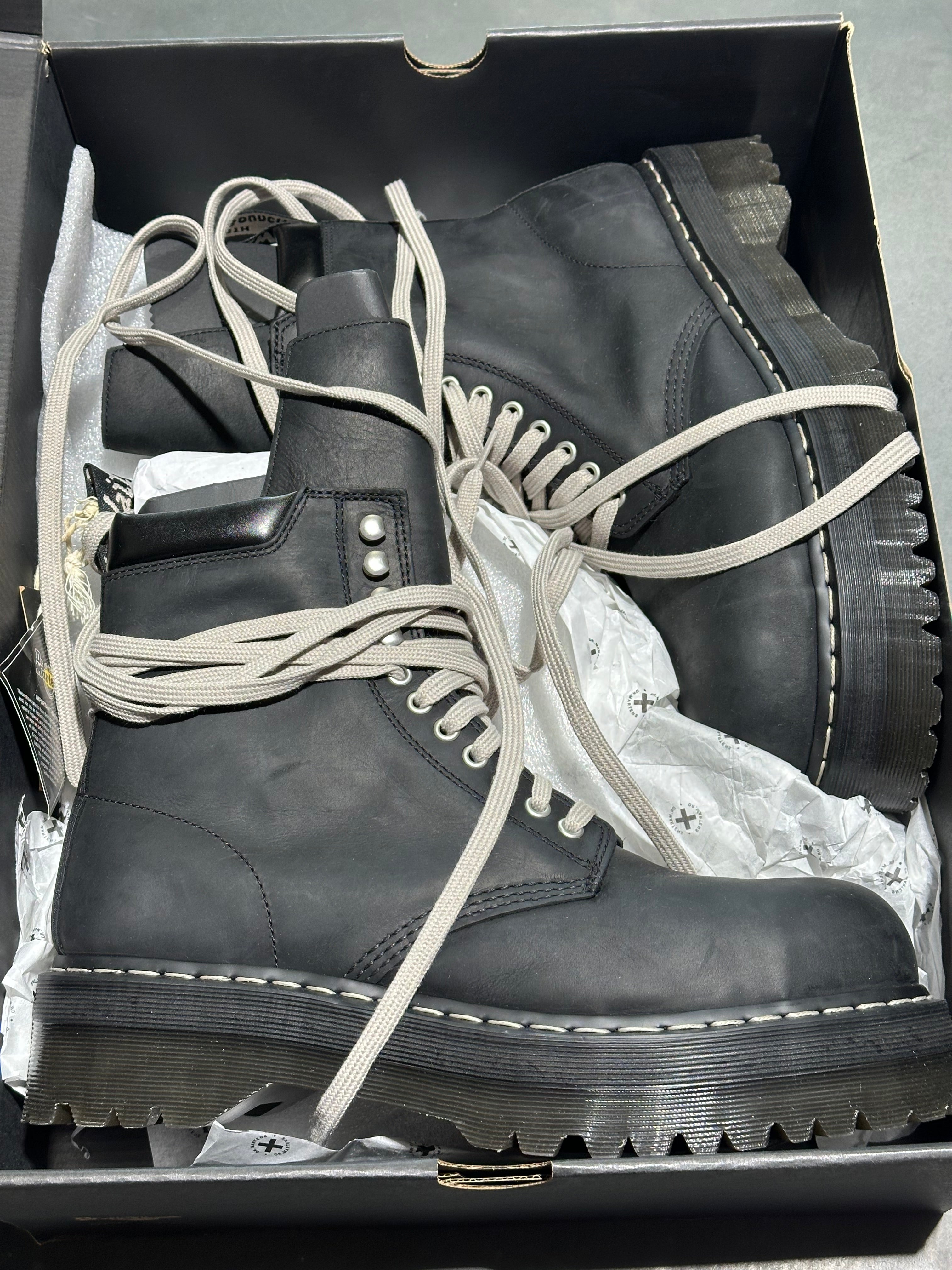 Dr. Martens x Rick Owens Steel Toe Quad RO - Black Size 12