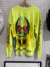 USED Yeezy Wes Lang Skeleton L/S Tee - Frozen Yellow Size Medium