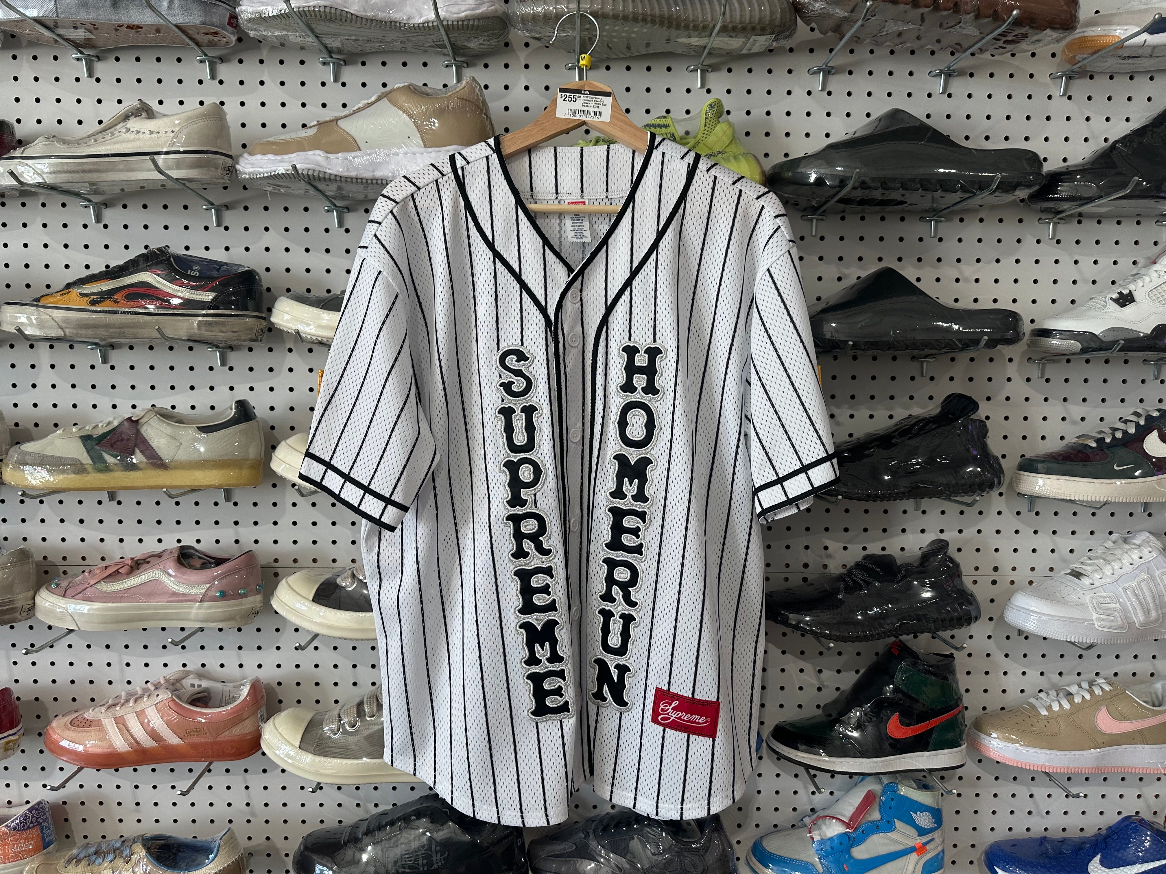 NEW Supreme x Homerun Baseball Jersey - White Size Medium