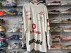 NEW Balenciaga Moc Neck LS Multi Logo Shirt - White Size 3/XXL
