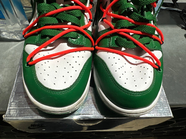 Nike Dunk Low LTHR / Off White - Pine Green Size 9.5