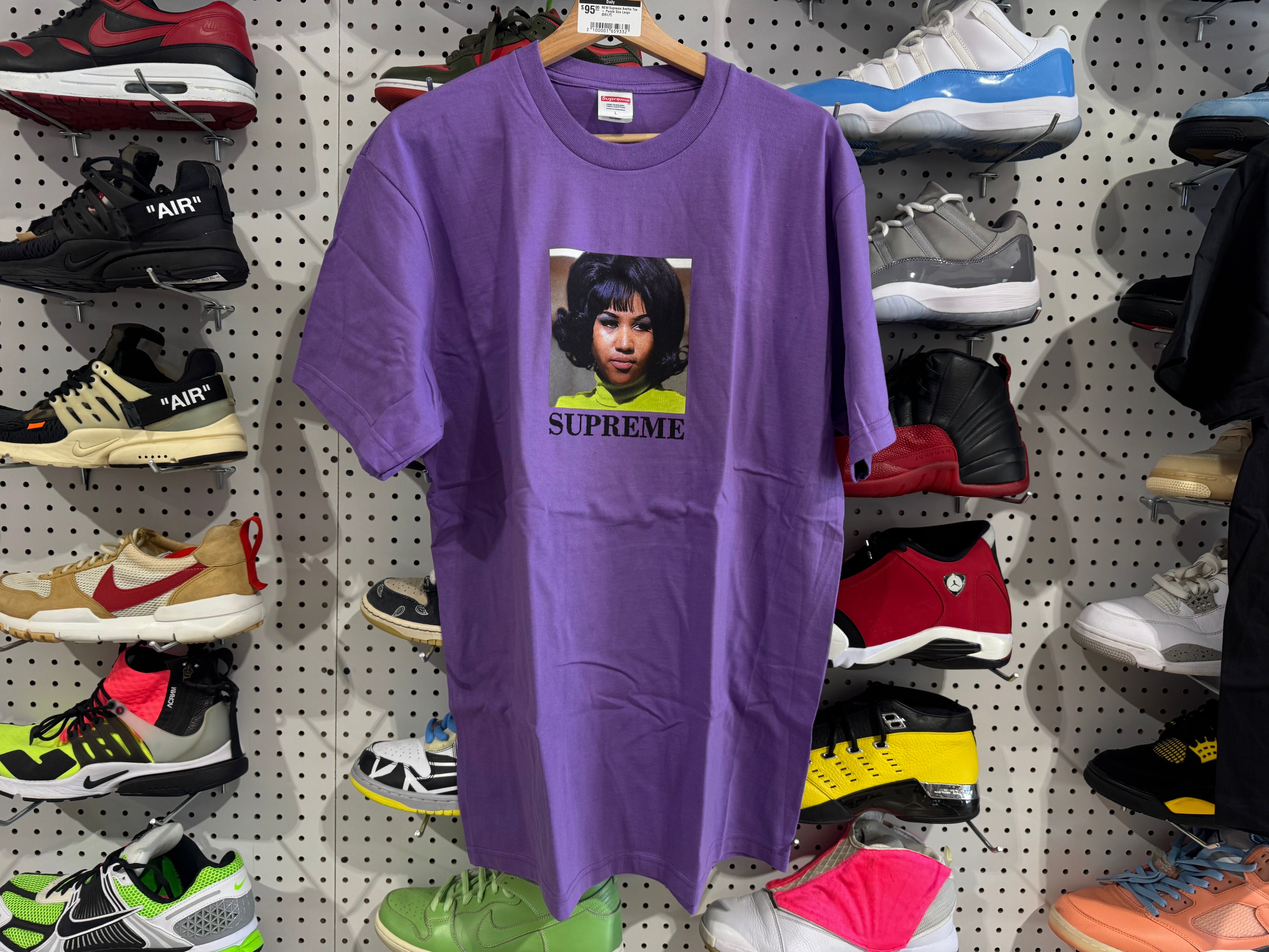 NEW Supreme Aretha Tee - Purple Size Large