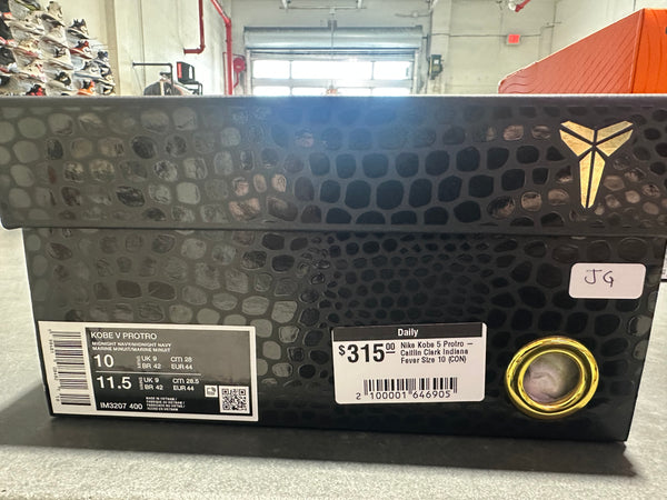 Nike Kobe 5 Protro - Caitlin Clark Indiana Fever Size 10