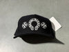 NEW Chrome Hearts Cross & Horseshoe Baseball Cap - Black