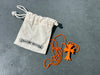 NEW Chrome Hearts Small Plastic Pendant With Chain - Orange