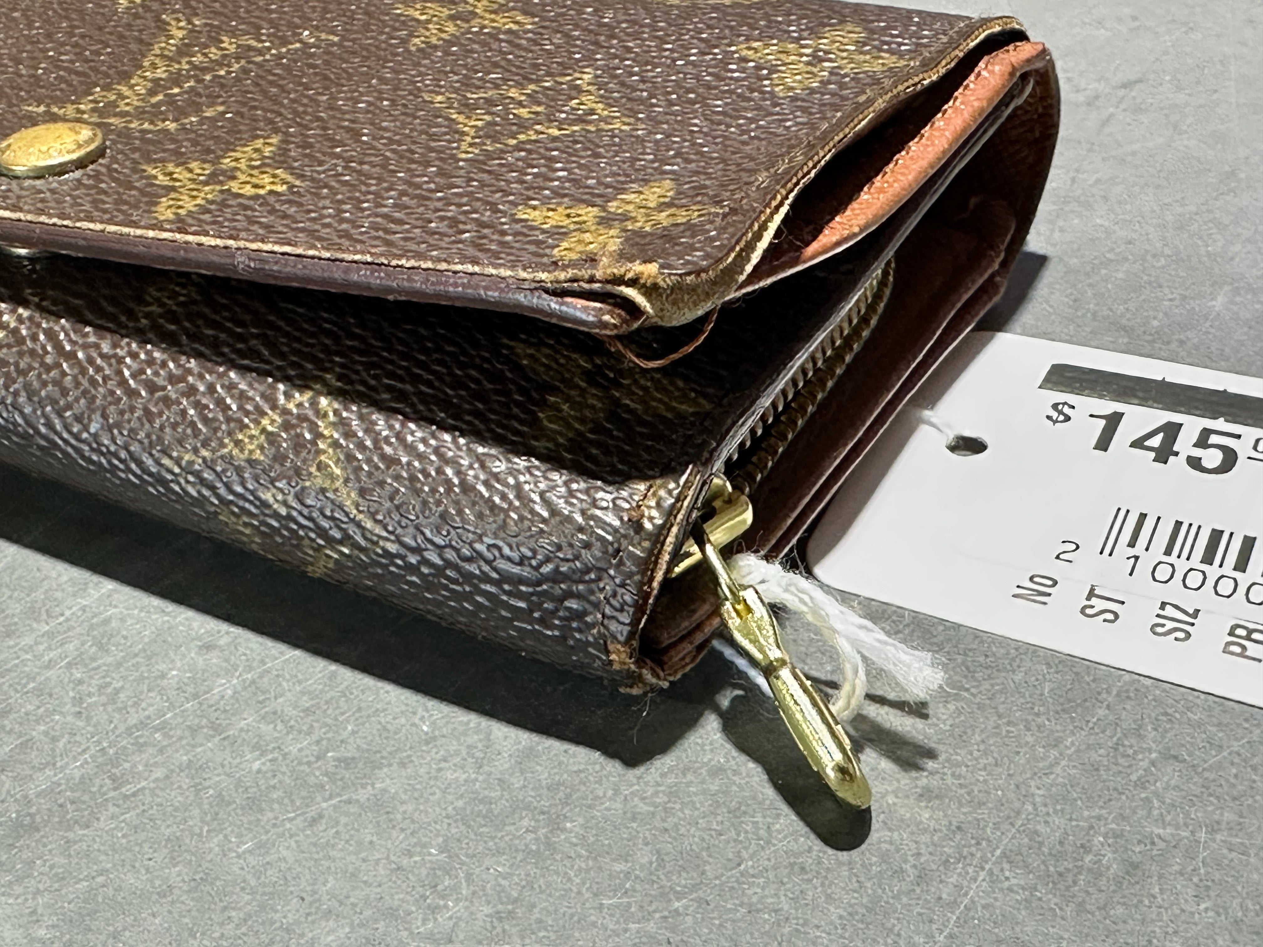 VTG Louis Vuitton Porte Monnaie Billet Tresor Wallet - Brown Monogram