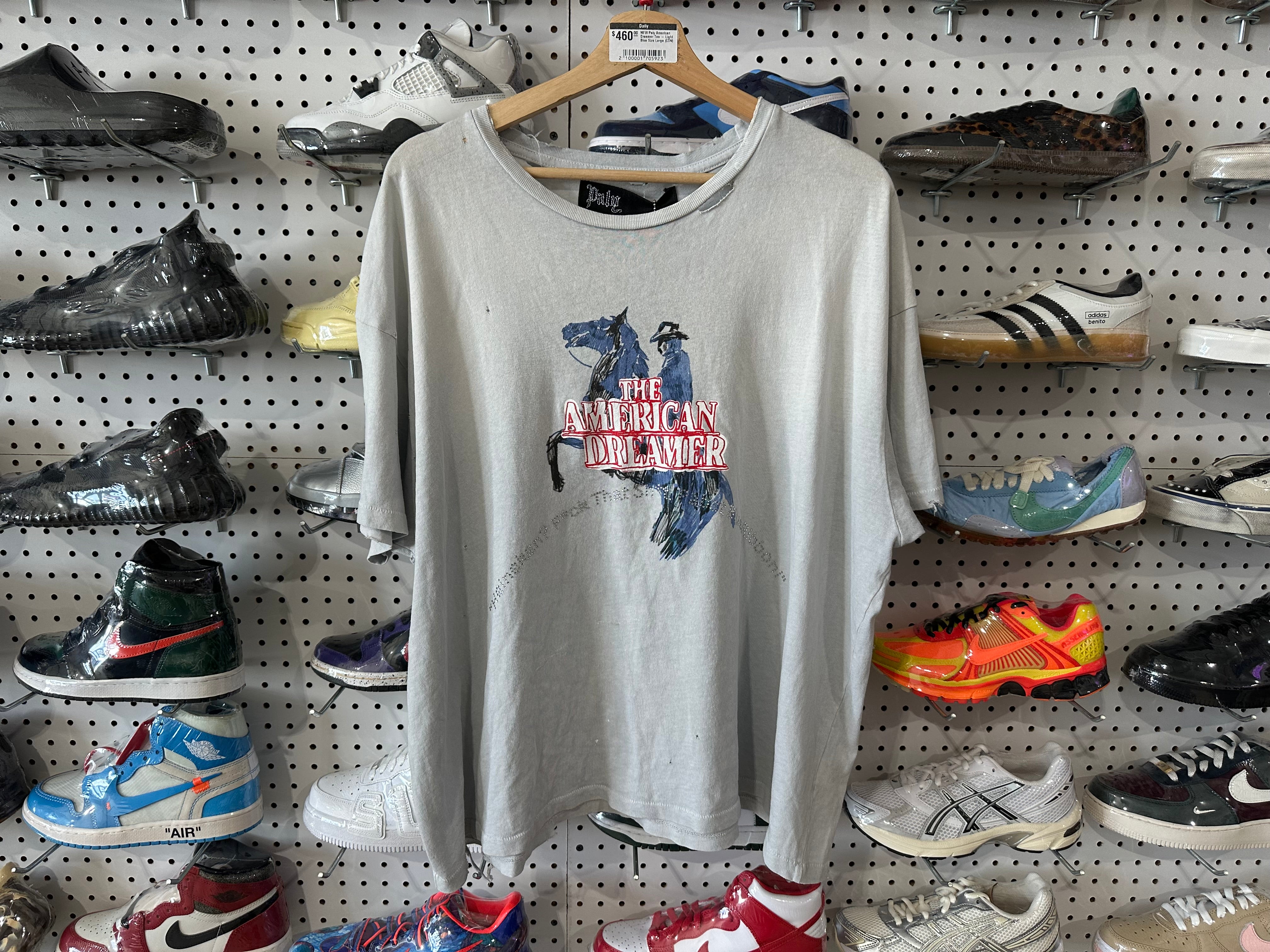 NEW Paly American Dreamer Tee - Light Blue Size Large