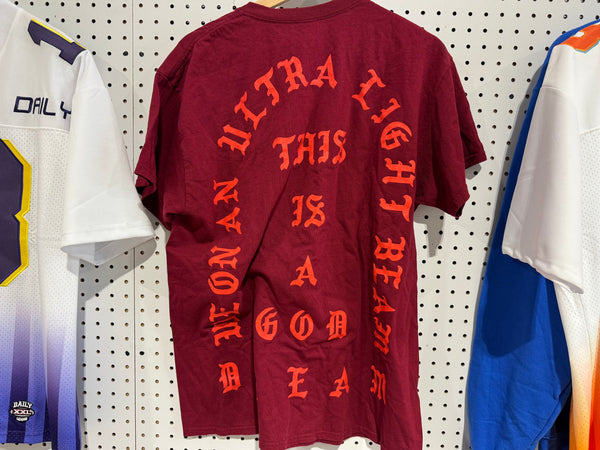 USED Kanye West Pablo Concert Tee - Red Size Large