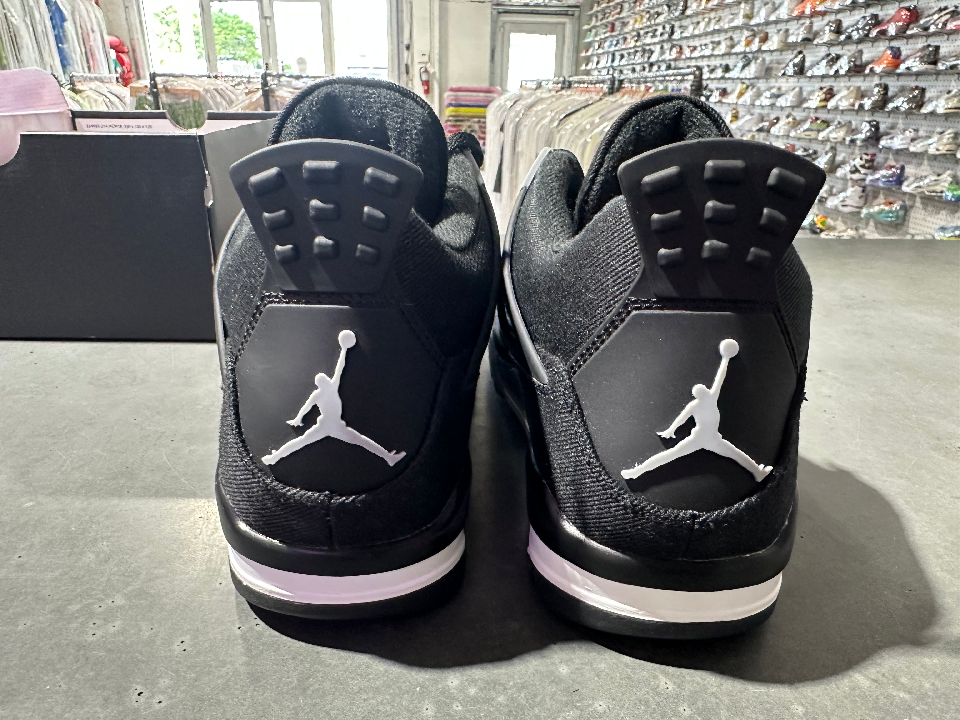Air Jordan 4 Retro SE - Black Canvas Size 8.5