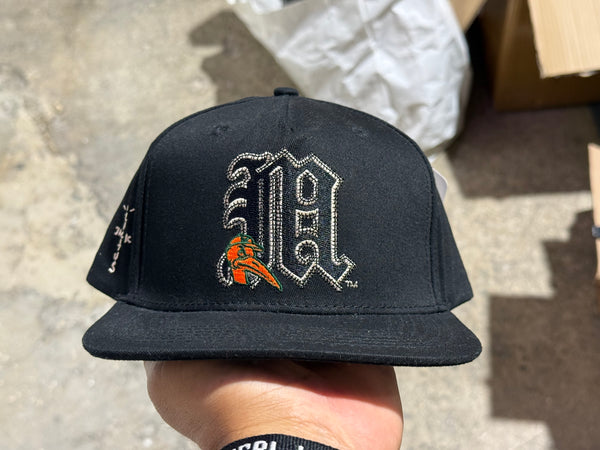 NEW Cactus Jack x M&N x UM Snapback - Black