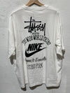 NEW Nike x Stussy The Wide World Tribe T-Shirt - White Size XXL