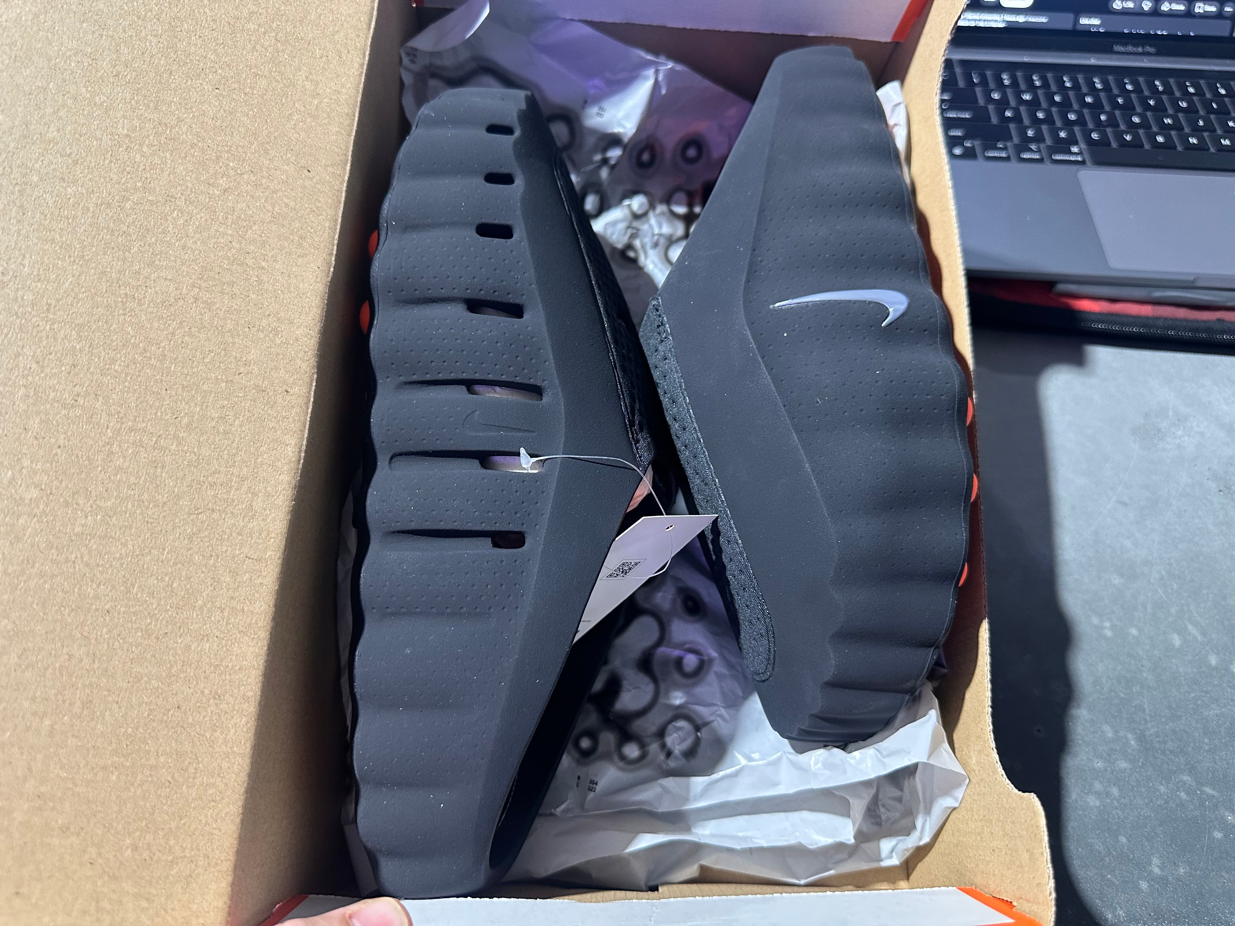 Nike Mind 001 Slide - Black Chrome Size 9
